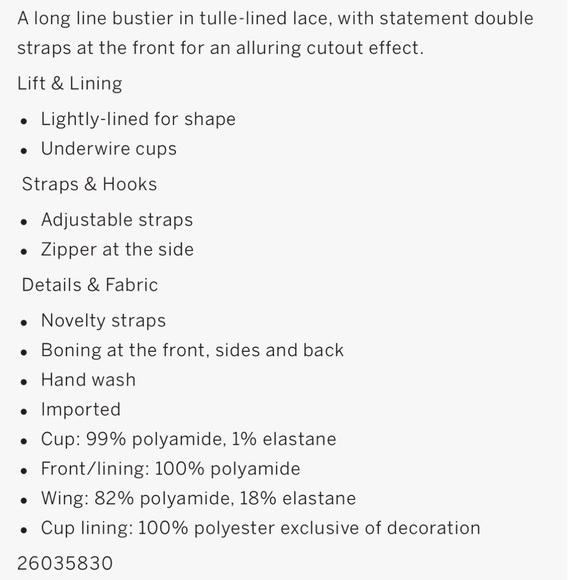 •NWT VS Very Sexy Lightly Lined Bustier Lace Top // Rose // 32DD - Picture 4 of 5